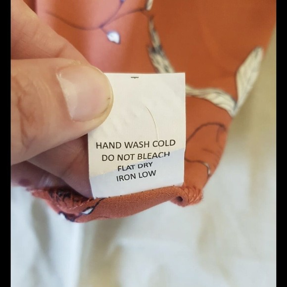 Sienna Sky Womens Blouse Size XS Floral Print Tiered Ruffle Sleeve Button Flawed - Picture 10 of 15